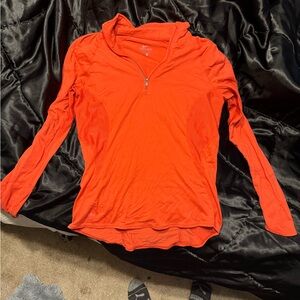 Nike Dri-FIT Orange Quarter-Zip Top